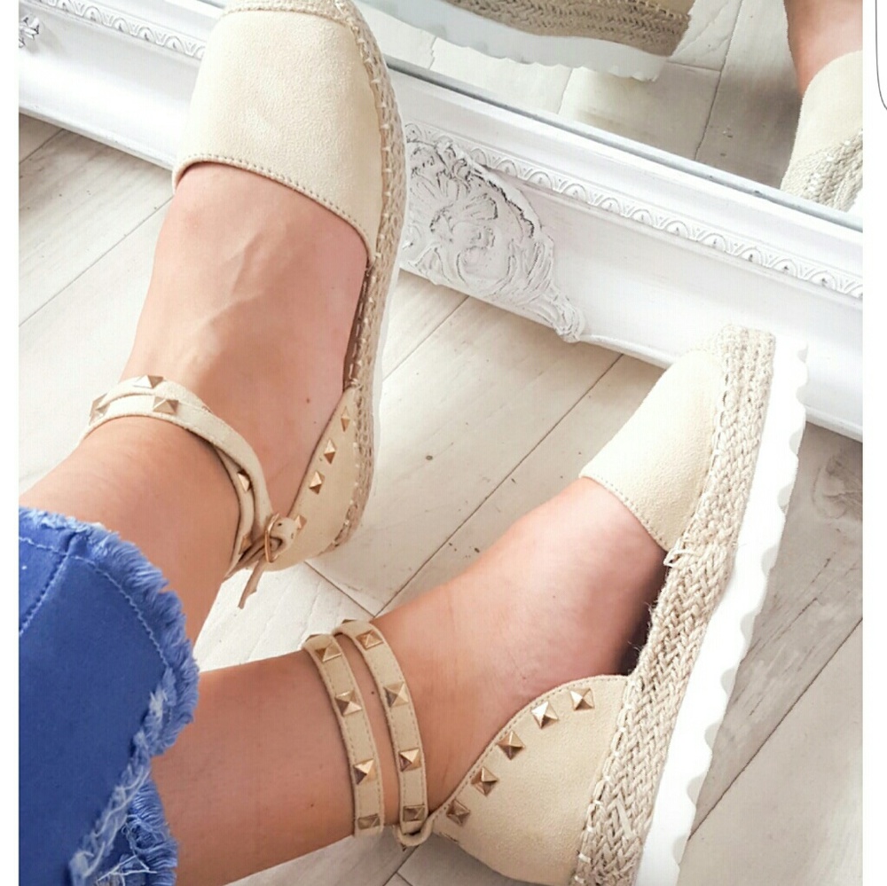 Studded espadrilles